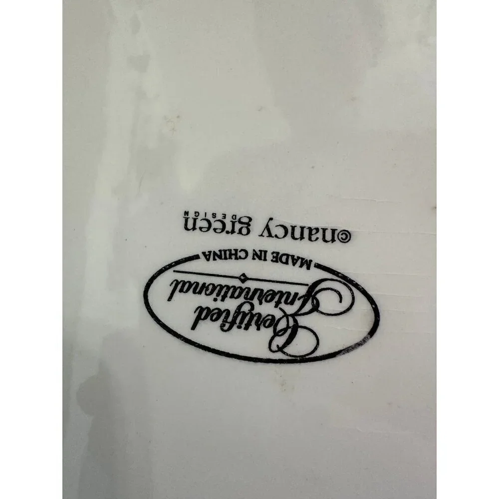 Certified International Nancy Green Cherry dish